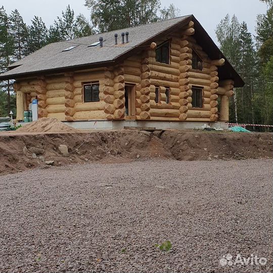 Шлифовка конопатка покраска деревянных домов
