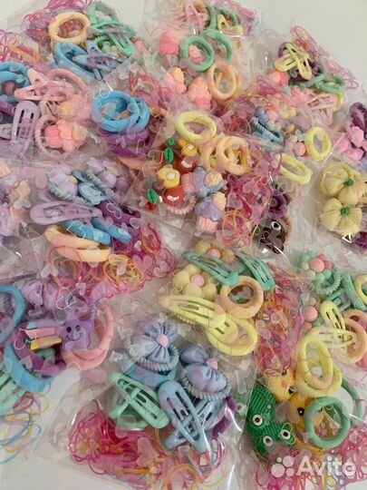 Набор детских резинок для волос