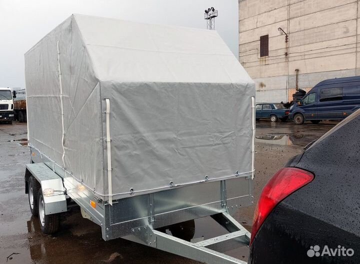 Прицеп 2-осный с балансирной подвеской 3.7х1.5х1.7