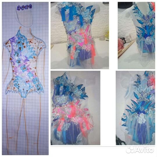 Эскизы бальных платьев и танцевальных костюмов