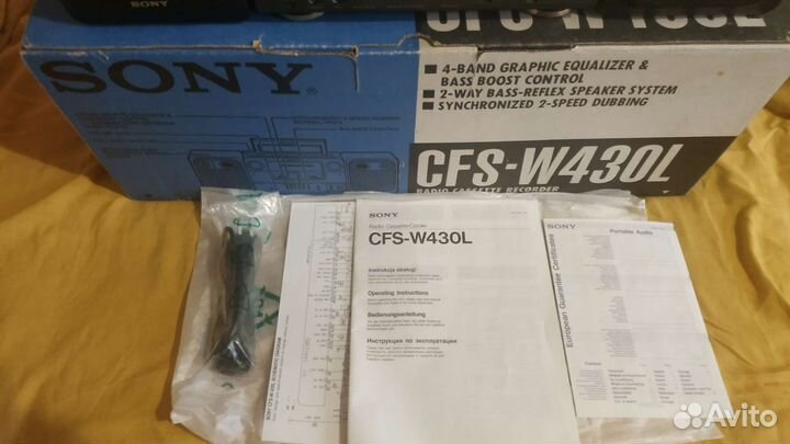 Новая двухкассетная магнитола sony 430L