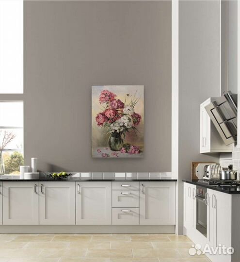 Картина маслом на холсте цветы