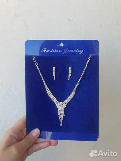 Украшение на шею+серьги (комплект)