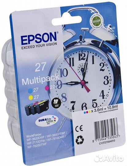 Картридж Epson 27 C13T27054012, Multipack