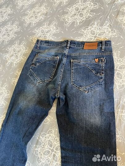 Джинсы мужские б/у, классические, прямые