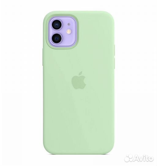 Чехол силиконовый для iPhone 12/12 PRO мятный