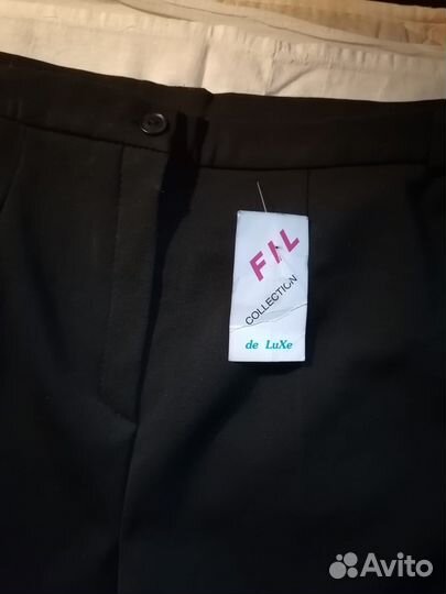 Брюки женские классические на флисе, р. 64