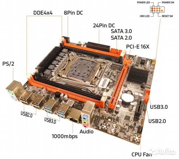 Комплект xeon e5 2680v3/16gb ddr4/x99