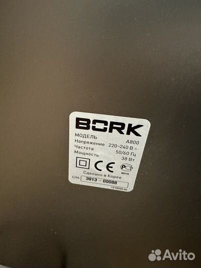 Воздухоочиститель bork