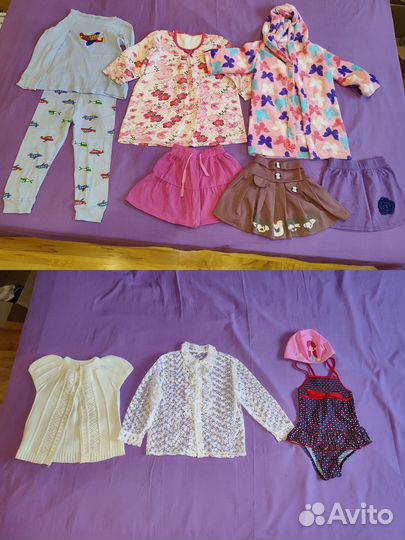 Вещи пакетом для девочки 110 (39 шт)