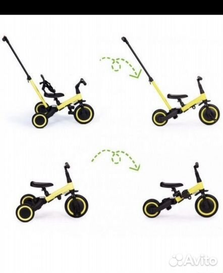 Велосипед трансформер с родительской ручкой