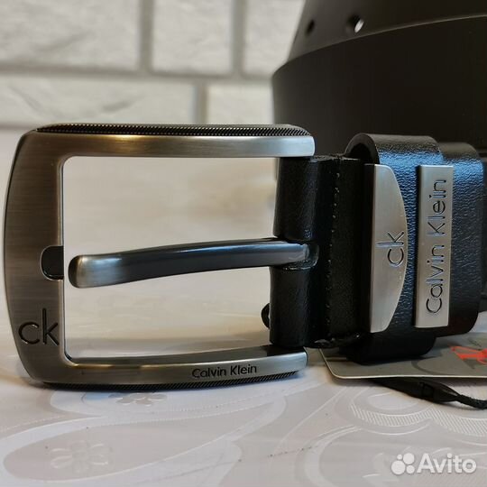 Мужской кожаный ремень calvin klein