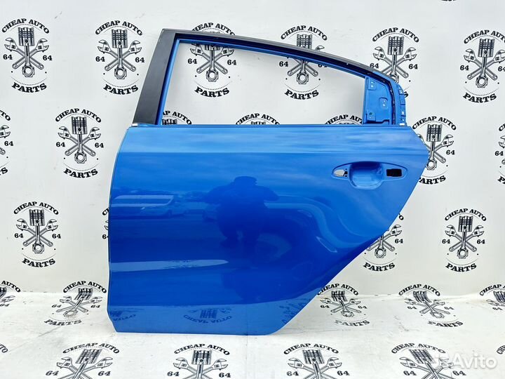 Синяя задняя левая дверь Kia Rio 4 Оригинал