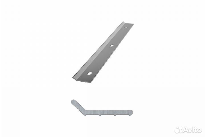 Рейка краевая алюминиевая 2м