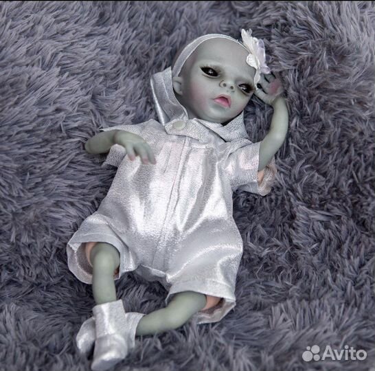 Кукла Реборн инопланетянин 36 см (новая )