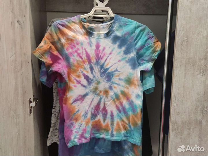 Покраска футболок в стиле тай дай