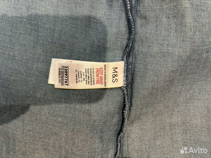 Рубашка M&S для девочки рост 158