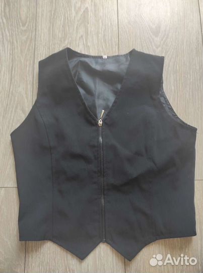Жилет синий, черный
