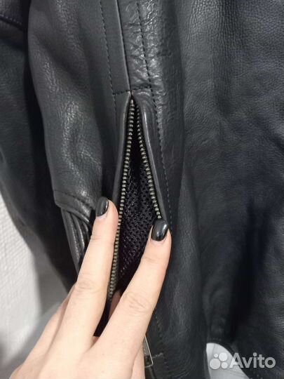 Кожаная мотокуртка