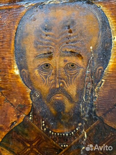 Икона Николай Чудотворец. 17 век