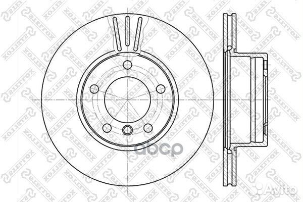 6020-1536V-SX диск тормозной передний BMW E39