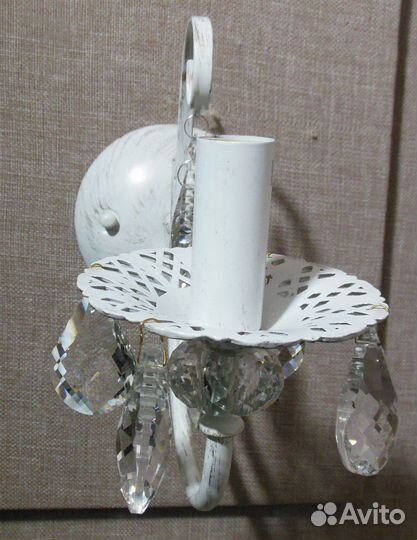 Люстра Бра Хрусталь - 3305/1 белый с золотом