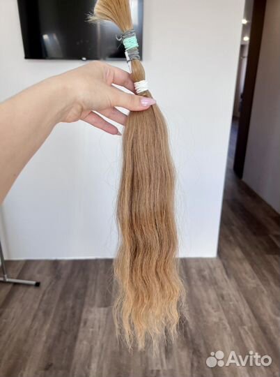 Светло-русые волосы 50 см с наращиванием