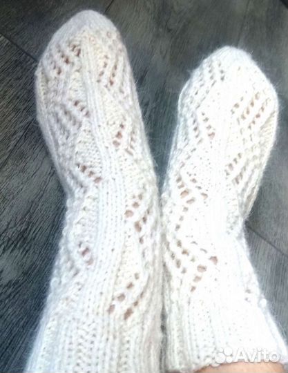 Вязаные носки ручной работы