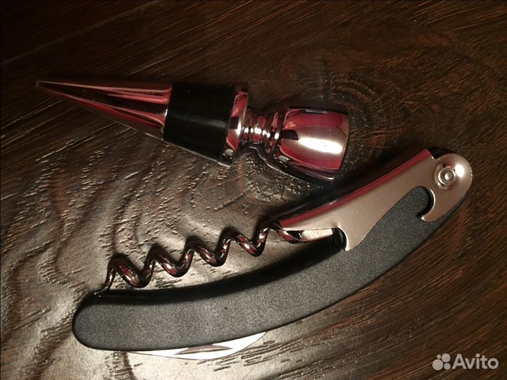 Винный набор. Пробка и штопор. Подарок