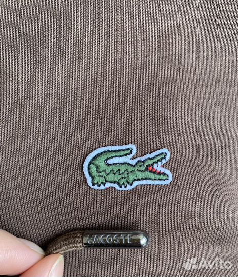 Lacoste люксовое худи. Трехнитка