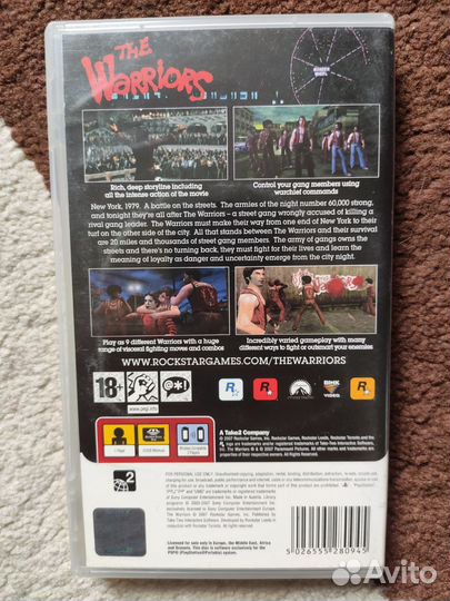 The Warriors psp