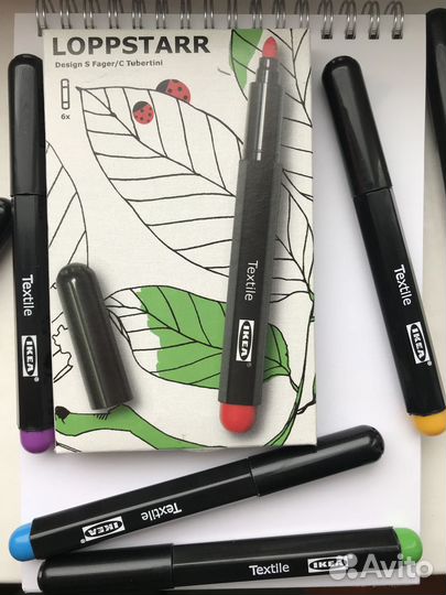 Фломастеры для текстиля loppstarr IKEA