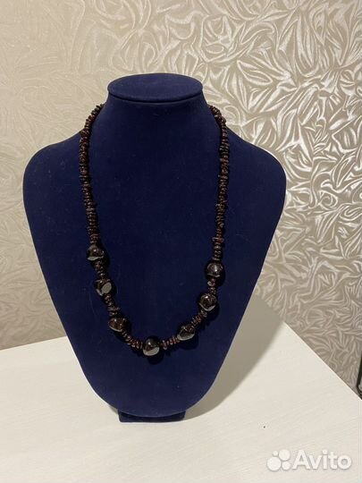 Бусы гранат