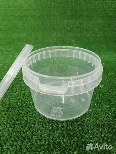 Банка пластиковая с крышкой 280мл PP