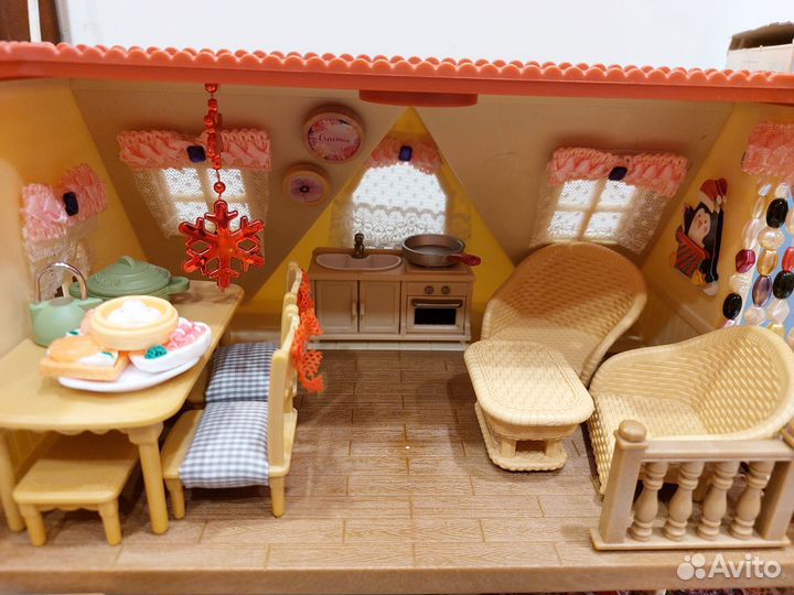 Sylvanian families сильвания домик семья белочек