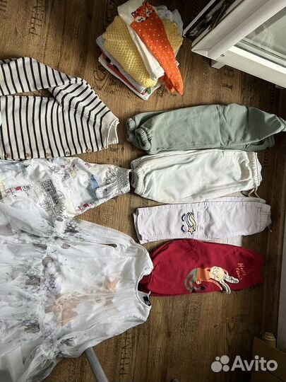 Вещи пакетом на девочку 92-98. H&m, next