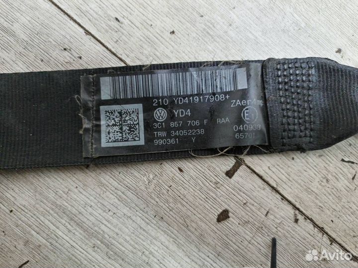 Ремни безопасности передние Passat B6 / CC