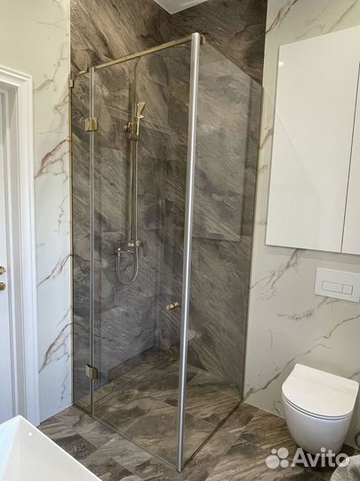 Душевой уголок, дверь в нишу, перегородка