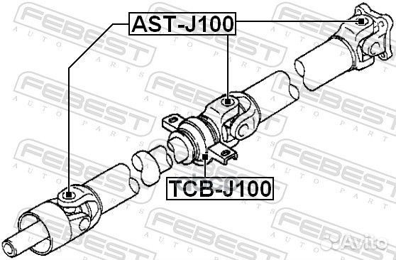 Крестовина карданной передачи astj100 Febest