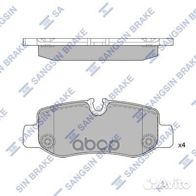 Колодки тормозные дисковые SP4130 Sangsin brake