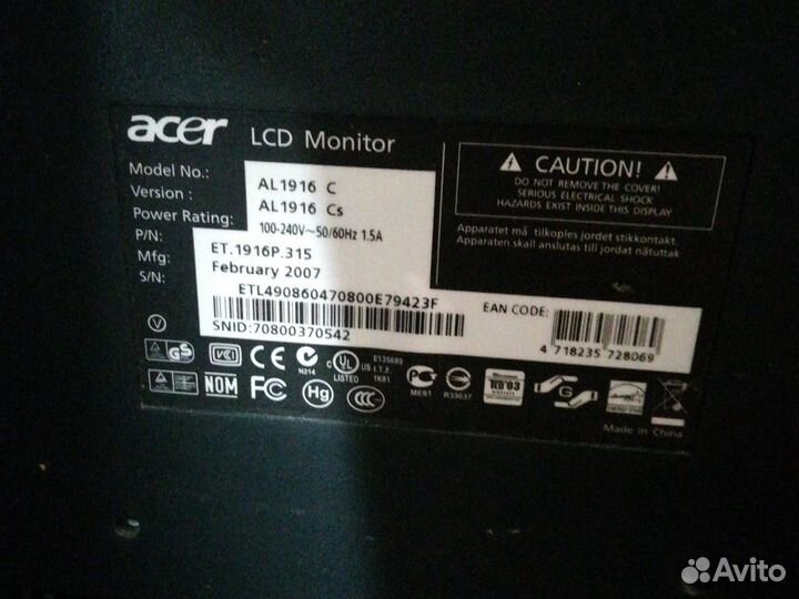 Монитор Acer