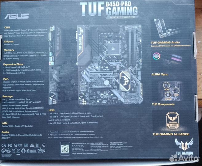 Asus Tuf B450 Pro Gaming