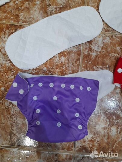 Многоразовые подгузники новые 0-24 мес