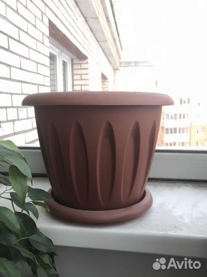 Горшки для цветы большие пластик