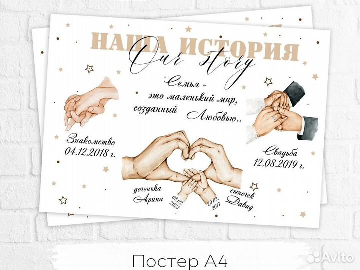 Постер семейный А4