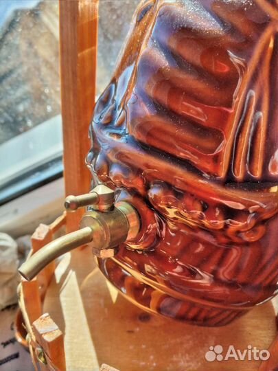 Винтажный сувенир, для коньяка, керамика,боченок