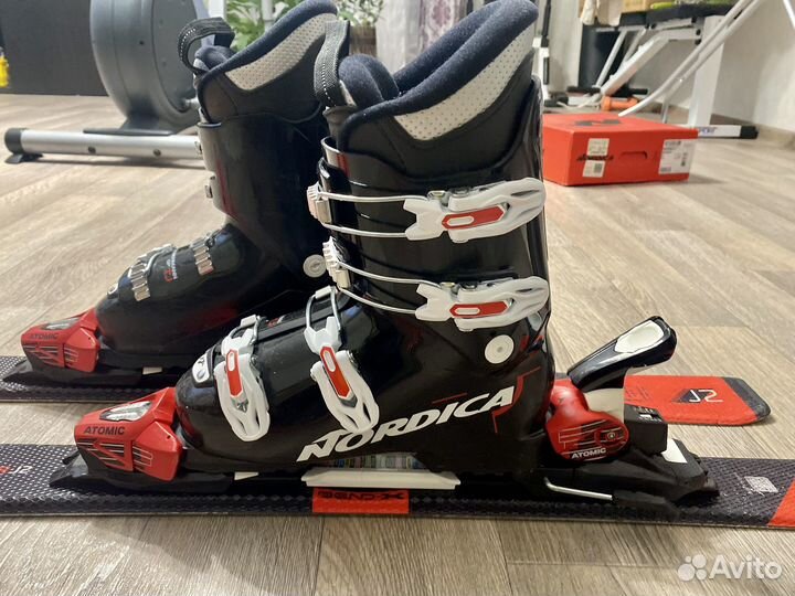 Детские горные лыжи полный комплект