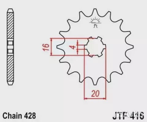 Звезда ведущая JTF416 14