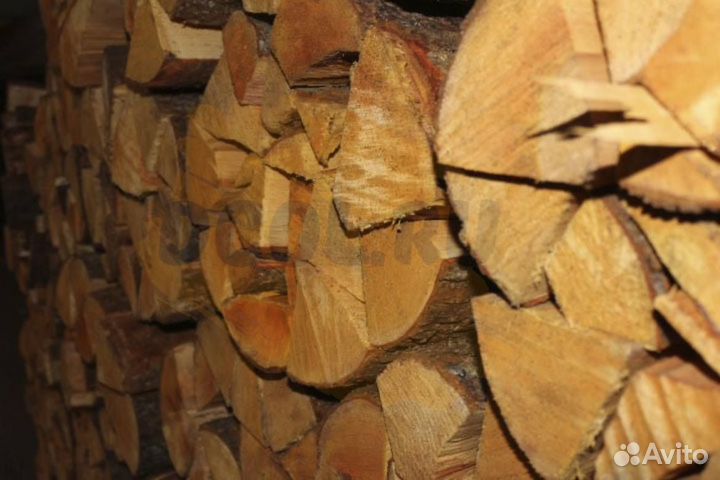 Дрова колотые сухие