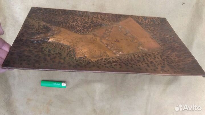 Панно чеканка нифертити медь